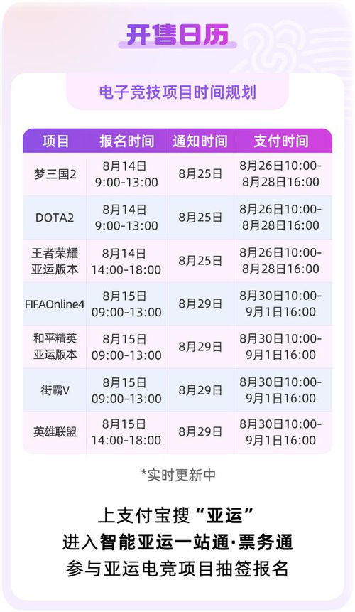 杭州亞運(yùn)會(huì)電競項(xiàng)目開票啦！一圖看懂報(bào)名流程，探索電子競技運(yùn)動(dòng)項(xiàng)目經(jīng)營新篇章